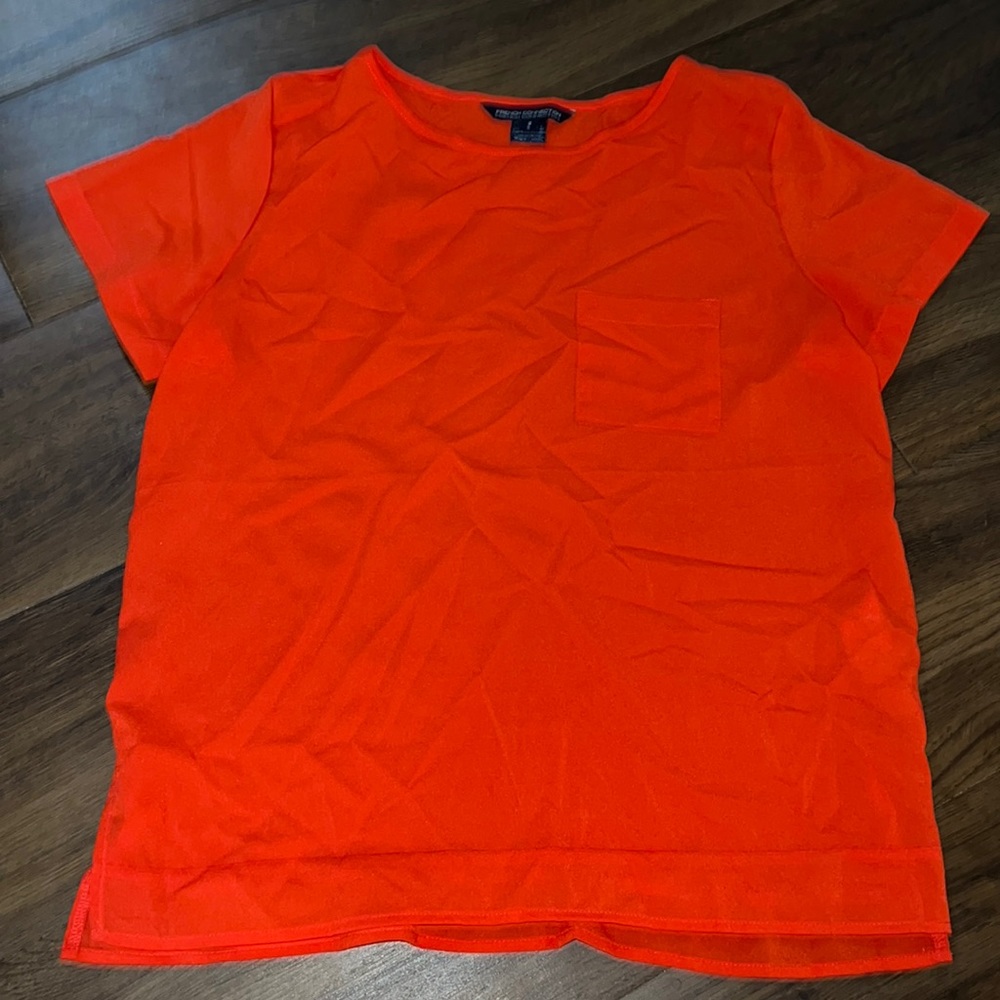 Small French Connection orange top